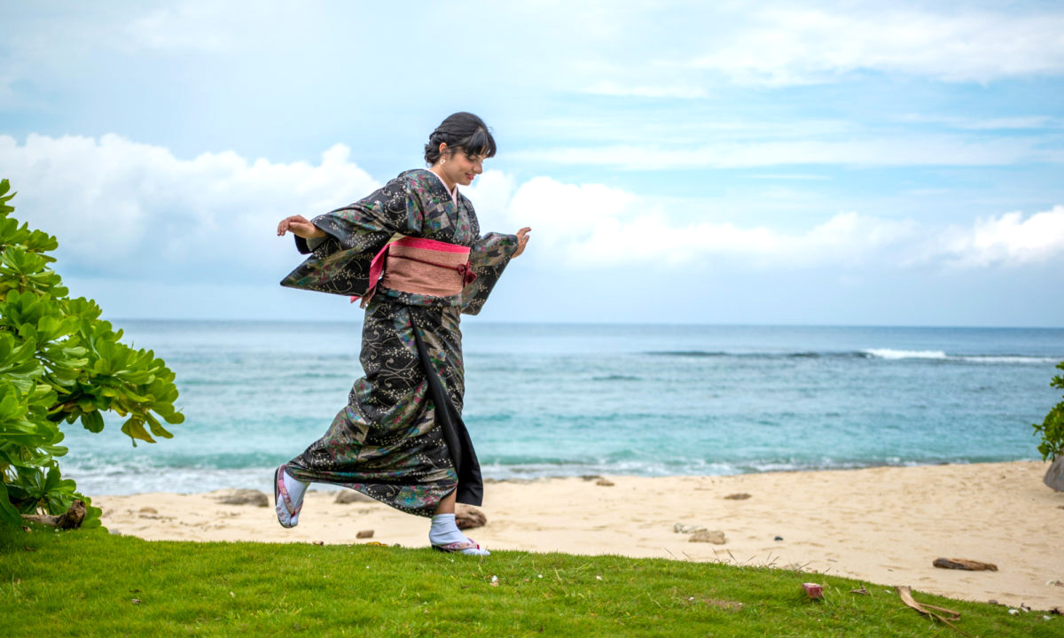 Wear Oshima Tsumugi Kimono